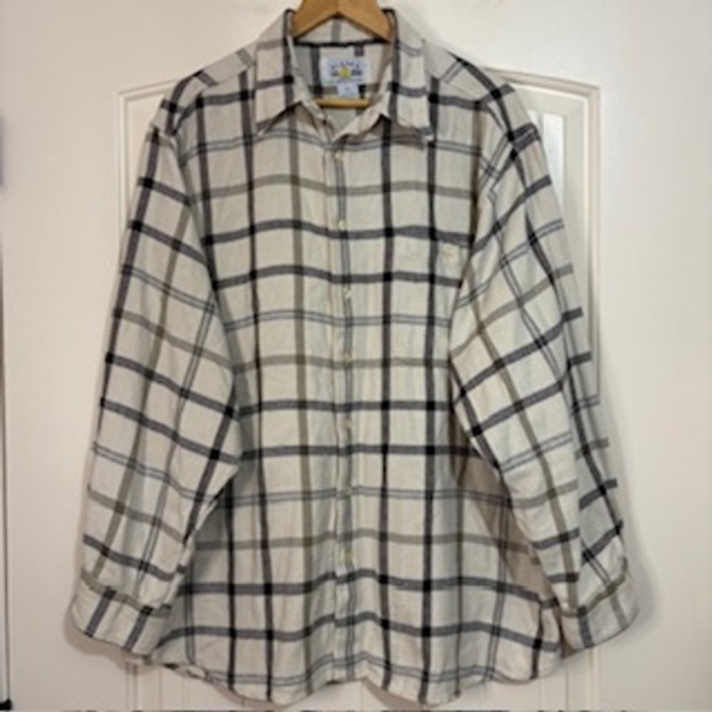 Alaska‎ 1959 Wilderness Gear XXL Plaid Flannel Shirt 100% Cotton Button Down
